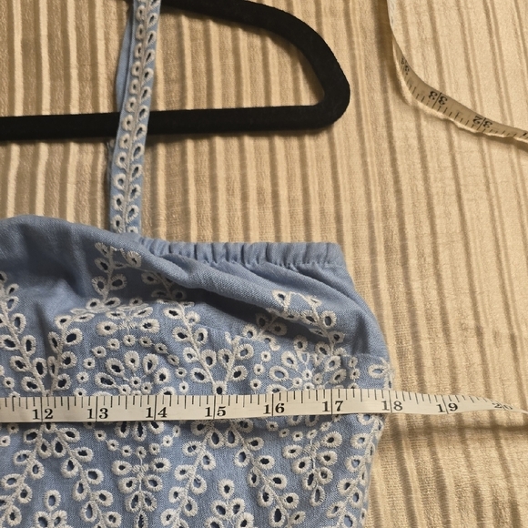 Elie Tahari Sky Blue and White Lace Maxi Dress - Picture 11 of 15